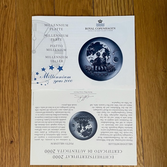 Royal Copenhagen Millennium Plate - Picture 3 of 5